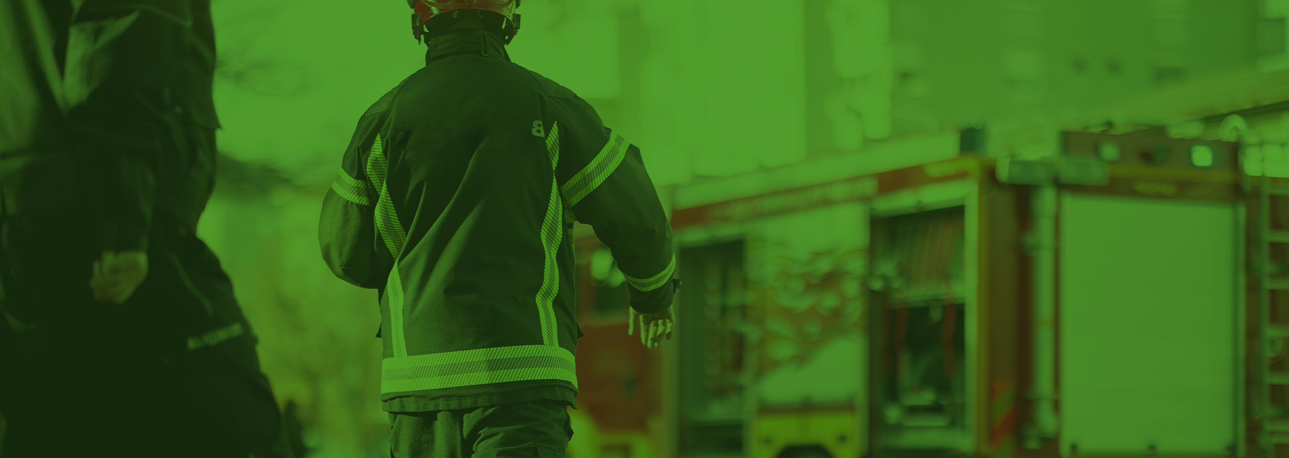 Fire Protection Services - Firefighter with professional equipment